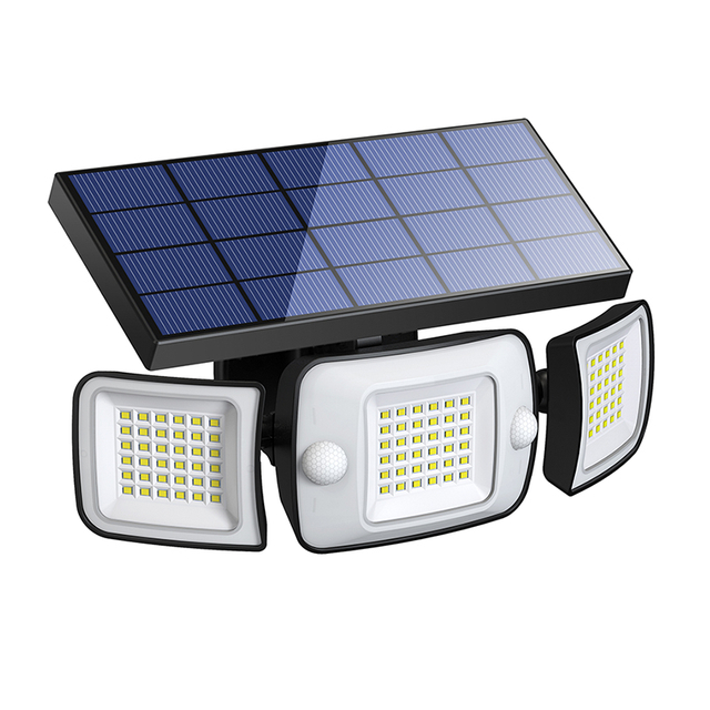 Lampade da parete solari impermeabili per esterni con sensore di movimento 270&deg; grandangolare 1200LM 
